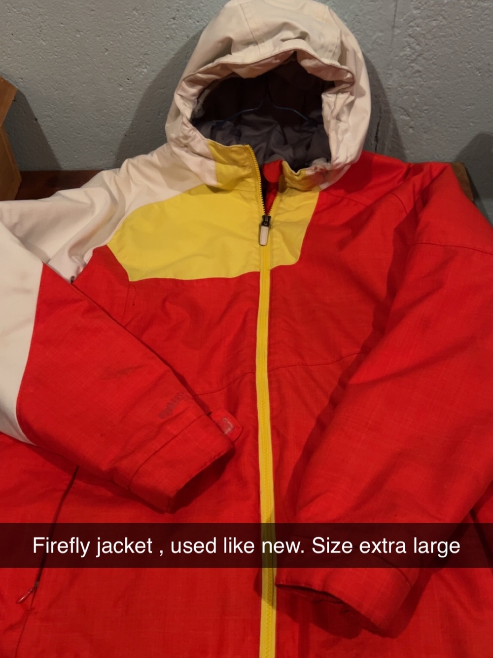 Kids' Red & White Colorblock Hooded Jacket